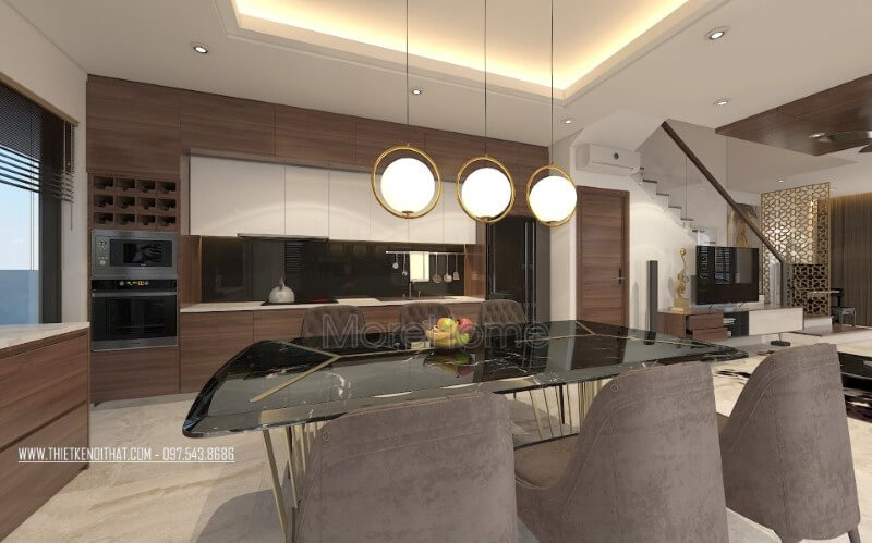 Nội thất phòng bếp gỗ công nghiệp thanh thoát, ấn tượng, đây chắc chắn sẽ là sự lựa chọn tuyệt vời cho nhiều không gian nội trợ cho chung cư, biệt thự, nhà phố... Thiết kế phòng bếp, tủ bếp đẹp