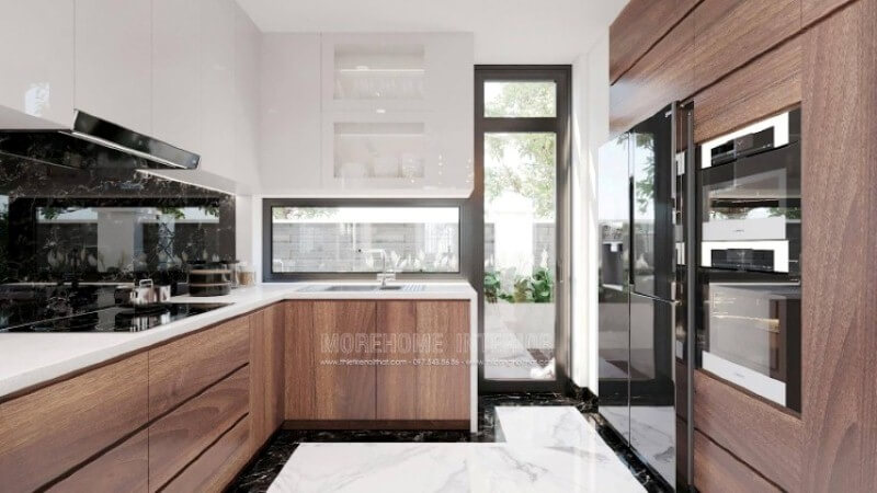 Là một người phụ nữ trong gia đình việc có một không gian bếp hoàn hảo vừa đáp ứng mọi chức năng vừa mang lại cần thiết cũng như phát triển mạnh mẽ đồ nội thất, tính thẩm mỹ ngày càng khắt khe, bạn có thể nhanh chóng sở hữu mẫu thiết kế nội thất phòng bếp tuyệt đẹp cho mình như trong mẫu thiết kế nội thất phòng bếp tại biệt thự Vinhomes Hải Phòng. Thiết kế phòng bếp, tủ bếp gỗ An Cường