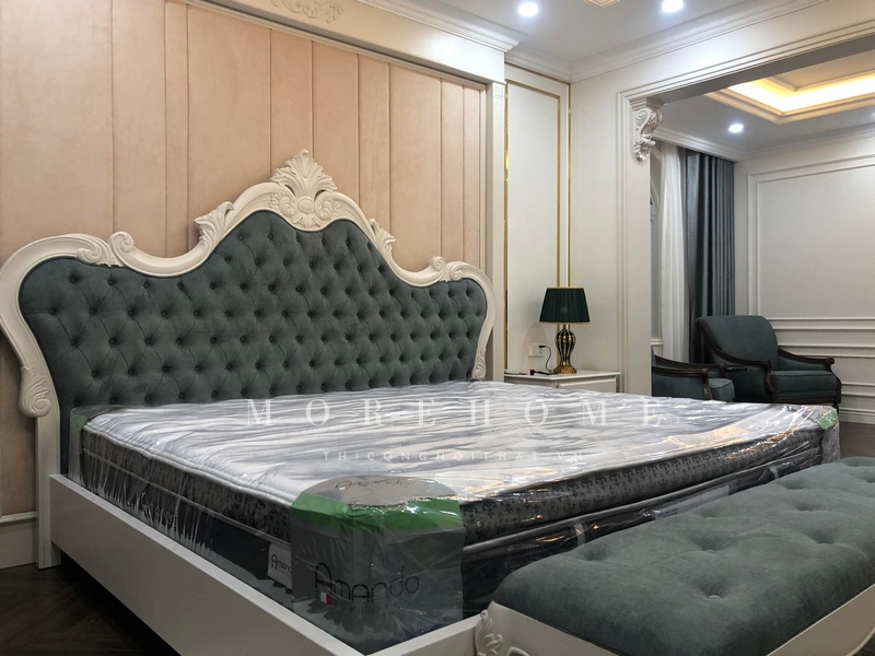 Thi công nệm ốp tường đầu giường tô điểm trang trí cho không gian thẩm mỹ