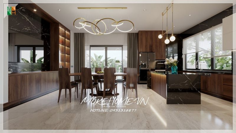 Bộ bàn ăn 8 ghế gỗ tự nhiên hiện đại cung cấp sự thoải mái và tiện nghi, với phần sau lưng ghế đặc biệt ấn tượng.
